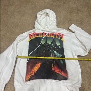 R13 Megadeth Oversized Hoodie Sweatshirt Size Large Japanese Fabric